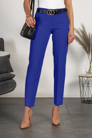 Pantaloni lungi eleganti drepti Tordina, albastru