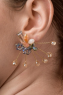 Cercei eleganti in forma de buchet de flori, ART377, multicolor