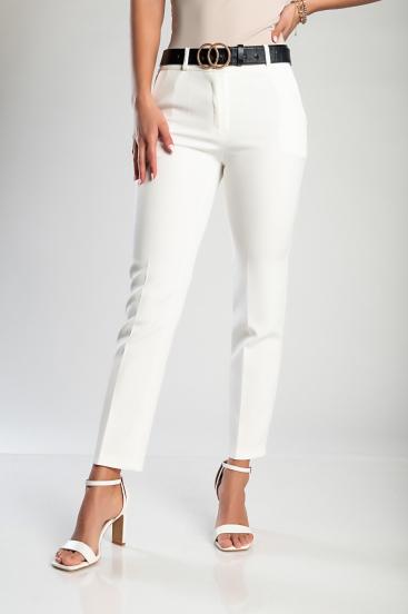 Pantaloni lungi eleganti, albi