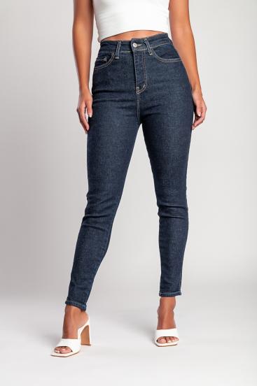 „Luxe Jeans” Blugi skinny cu talie înaltă super stretch