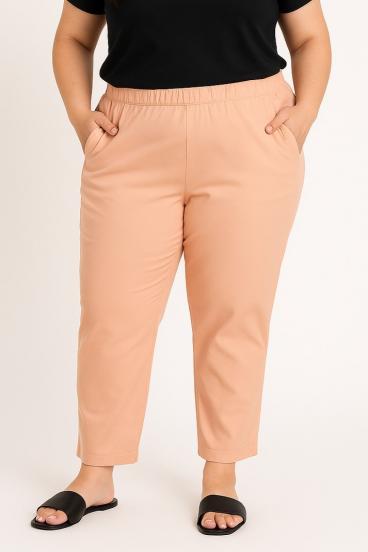 Pantaloni eleganți mărimi mari, cais