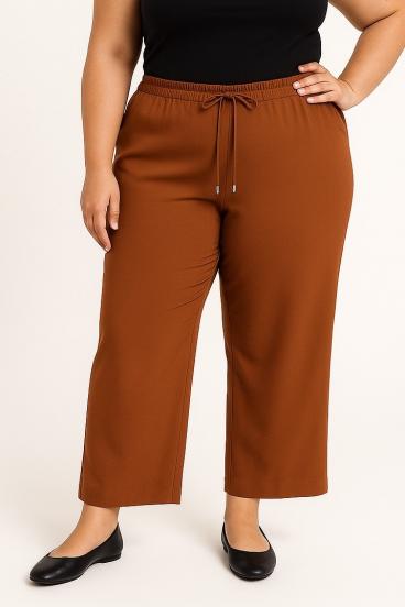 Pantaloni mărime mare, cămilă