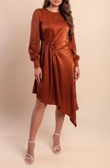 Rochie midi, camel