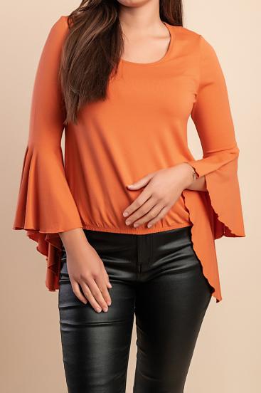 Bluza elegantă, portocalie