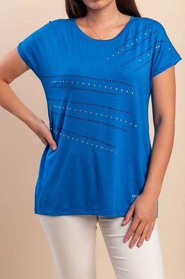 Tricou din viscoză, albastru