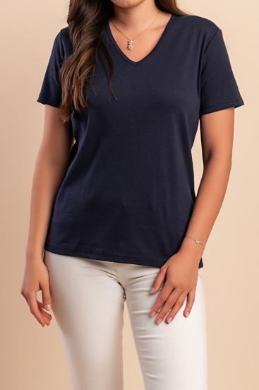 Tricou din bumbac, albastru închis