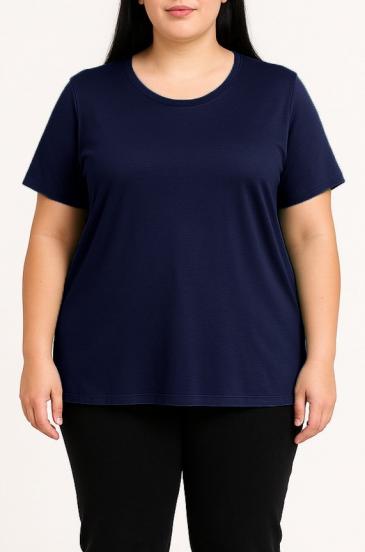 Tricou din viscoză, albastru închis