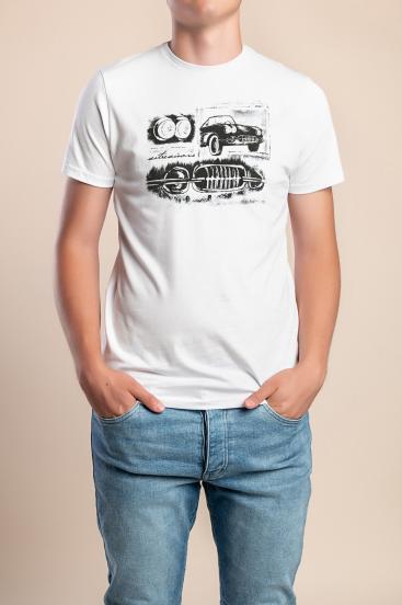 Tricou bărbați din bumbac, alb