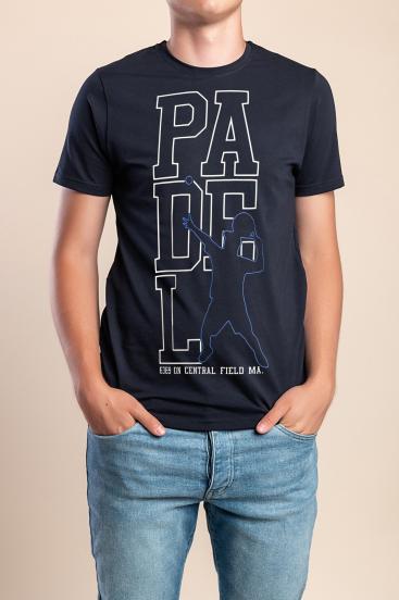 Tricou bărbați din bumbac, albastru închis