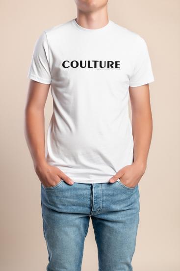 Tricou bărbați din bumbac, alb