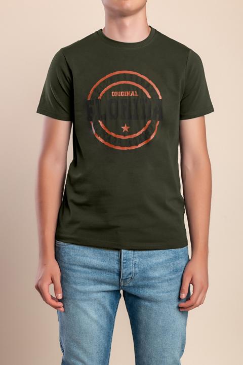Tricou bărbați din bumbac, Olive