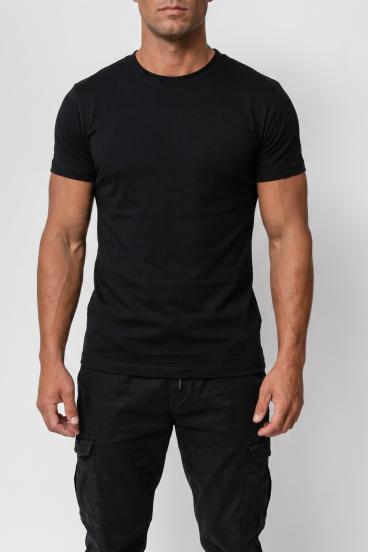 Tricou bărbați din bumbac, negru