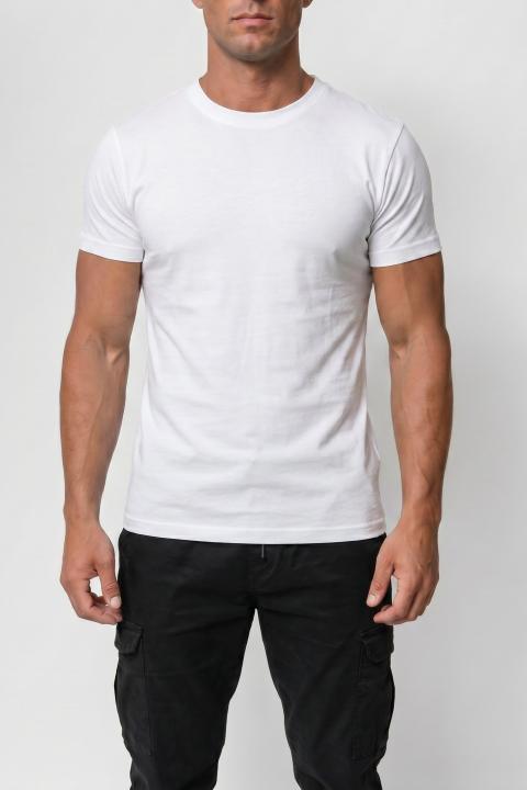 Tricou bărbați din bumbac, alb