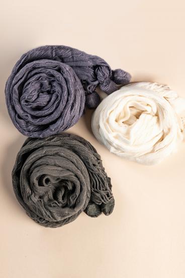 Set de 3 eșarfe, multicolore