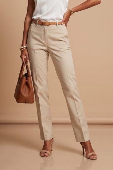 Pantaloni lungi eleganți, bej