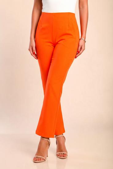 Pantaloni evazați eleganți, portocalii