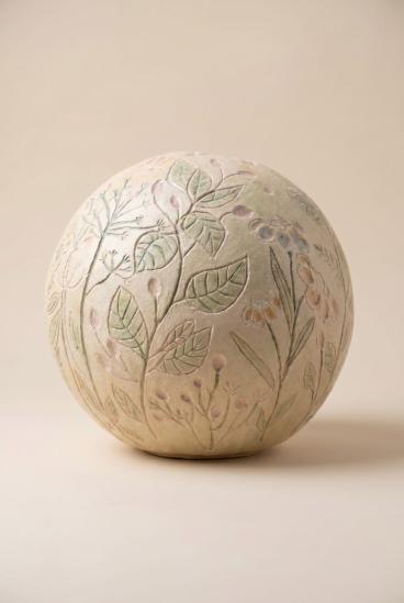 Sferă ceramică handmade cu pictură florală
